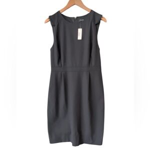 J.Crew Black Sleeveless Wool Sheath Dress Size 10 New with Tags